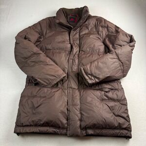 Robe Di Kappa Mens Down Puffer Parka Jacket Brown Medium Heavy‎ Winter Coat